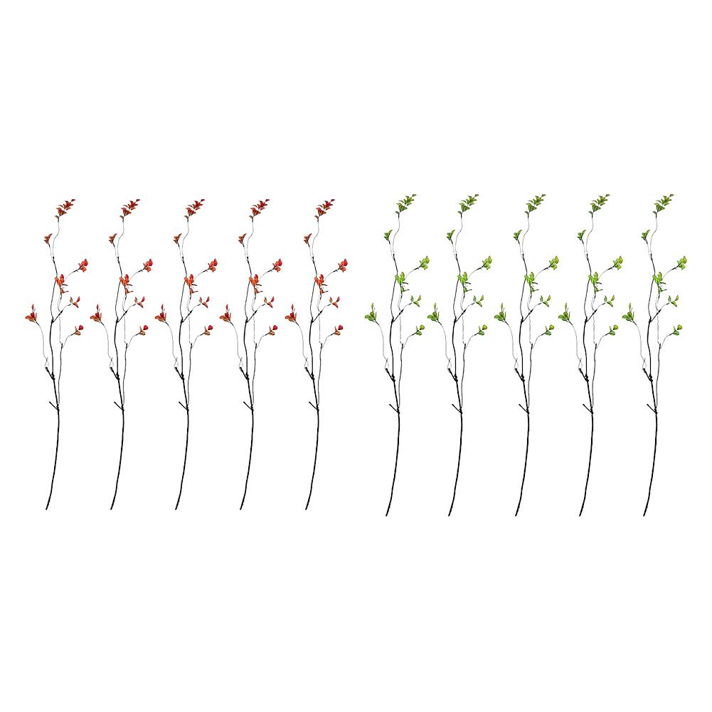 5Pcs Fake Fall Greenery Branches Autumn Faux Plants Branches Fake Leaves Fall Decorations for Vase Filler Centerpieces