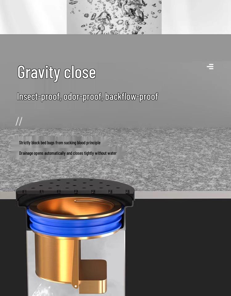 Universeller Bodenablauf Geruchsblocker & Filterabdeckung für Badezimmerrohre