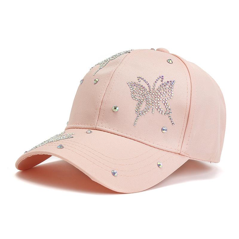 Women's Korean Style Butterfly Baseball Cap Breathable Uv Protection Sun Hat For Outdoor Fashion Sunshade Casual Dad Hat Spring
