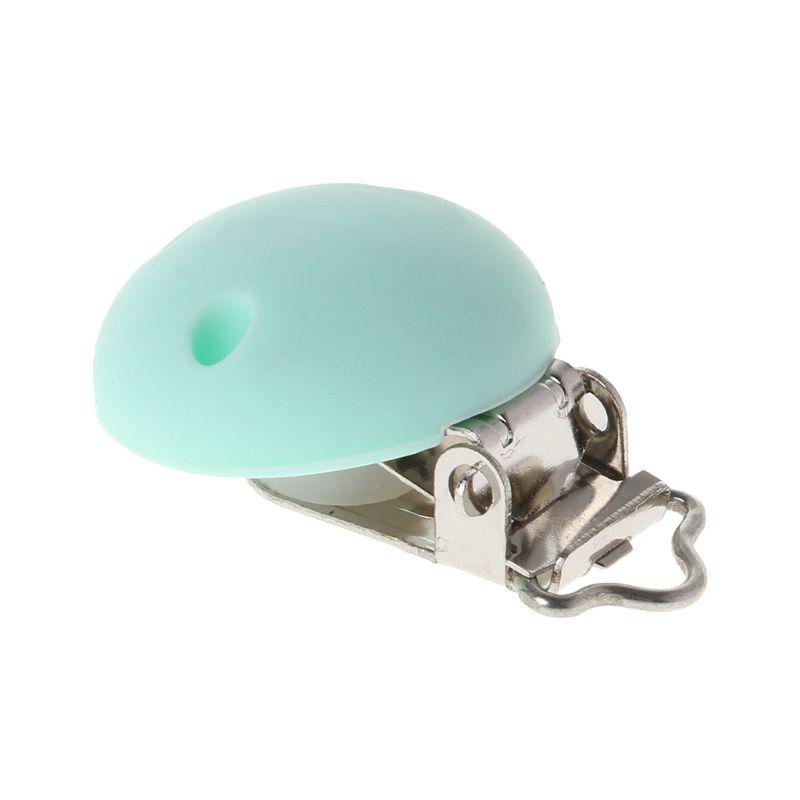 Bebisnapphållare Silikon Nappbitare Napphållare Salivhandduk Klämmor Leksaker Spänne