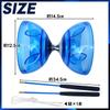 Diabolo Set pro pouliční žonglování a představení, praxi, začátečníky, večírky, one-shot (Modrý)
