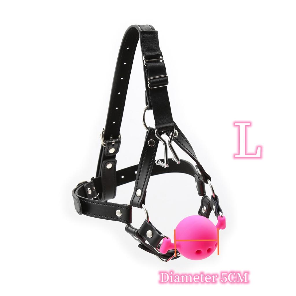 VaHppy SM Sex Toys Gag Nose Hooks Masks Silicone Balls Drooling Hole Adult Sex Games Bondage BDSM Couple Alternative Stimulating