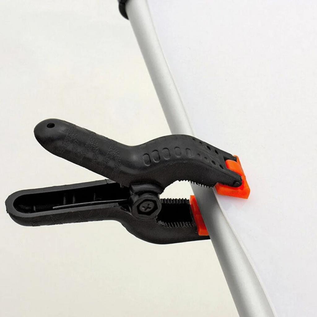 10pcs 2inch Spring Clamps DIY Woodworking Tools Plastic Nylon Clamps  Woodworking Spring Clip Photo Studio Background
