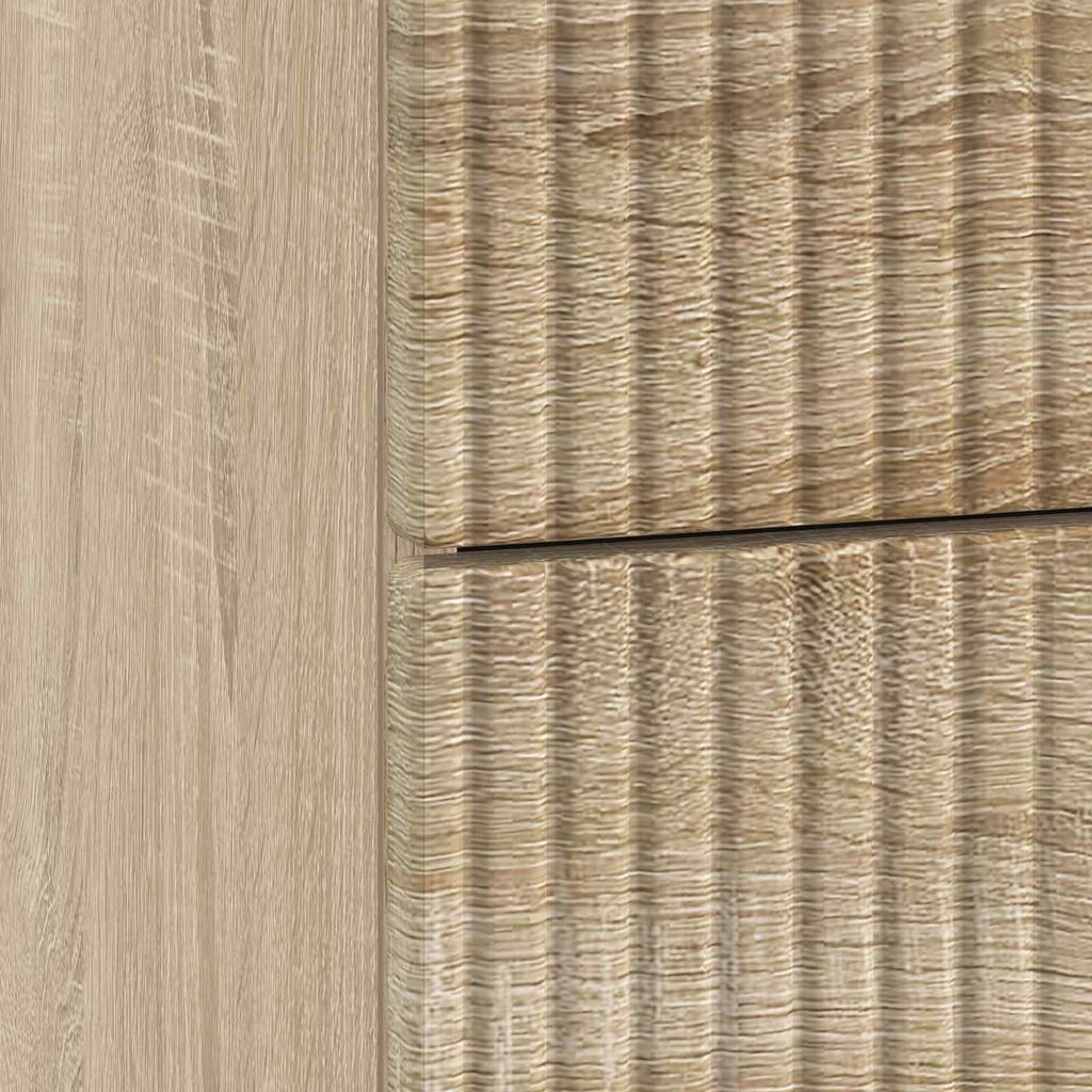 Nightstand Sonoma Oak 43 X 41 X 66.5 Cm Engineered Wood