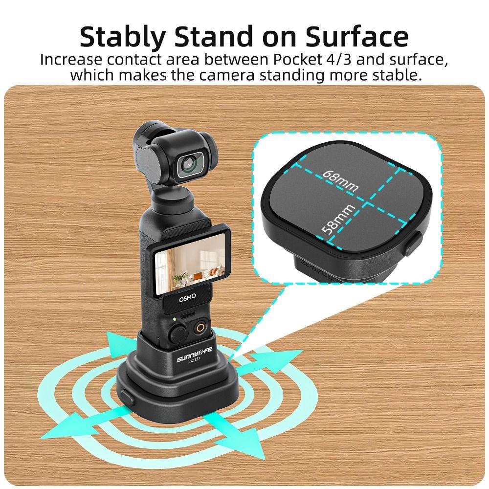 2-IN-1 Desktop Basis Afneembare Verlengbeugel voor DJI Osmo Pocket 4 3 Action Camera Accessoires