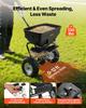 Walk-Behind Spreader, 3.66m Spreading Width, Push Broadcast Spreader with 13" All-Terrain Tires, Adjustable Flow Control, 59kg Capacity Hopper, Lawn
