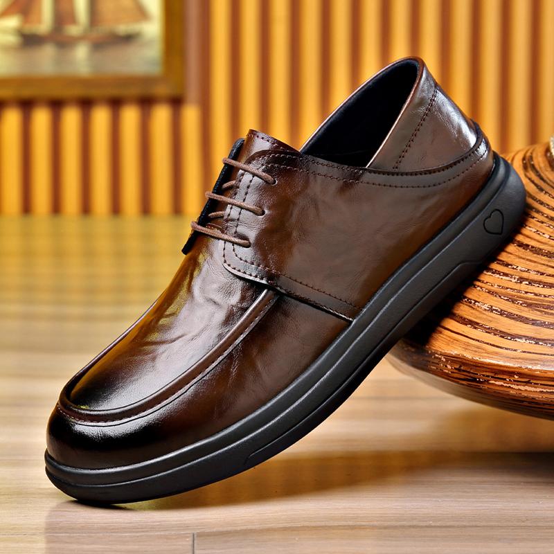 Fashion Sneakers Mens Dress Shoes Retro Male Leather Business Male Baroque Shoes Casual Outdoor Mens Oxford Footwear