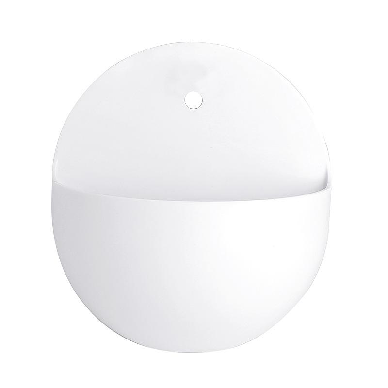 Modern Indoor & Outdoor Round Wall Planters Plastic Bonsai Wall-Hanging Flower Pots, Plant Stand Wall-Mounted Plant Holders