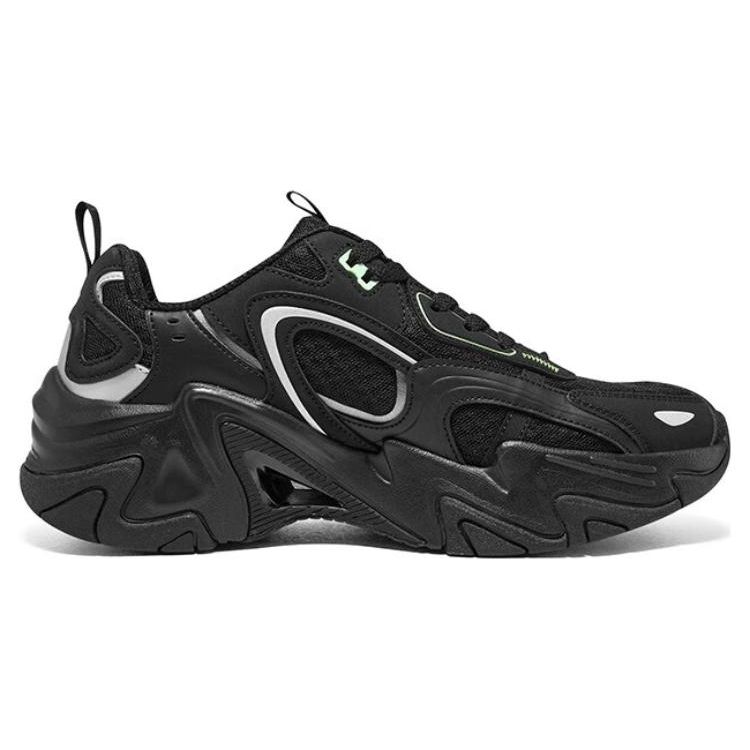 Skechers Stamina V3 Mecha Shoes 3rd Generation Mesh Cool Shock Absorption Low Top Dad Shoes Men Sneaker Black 894190-BKLM