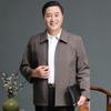 Men's Cotton-Padded Jacket for Dad: Spring & Autumn Button-Up for Middle-Aged & Elderly