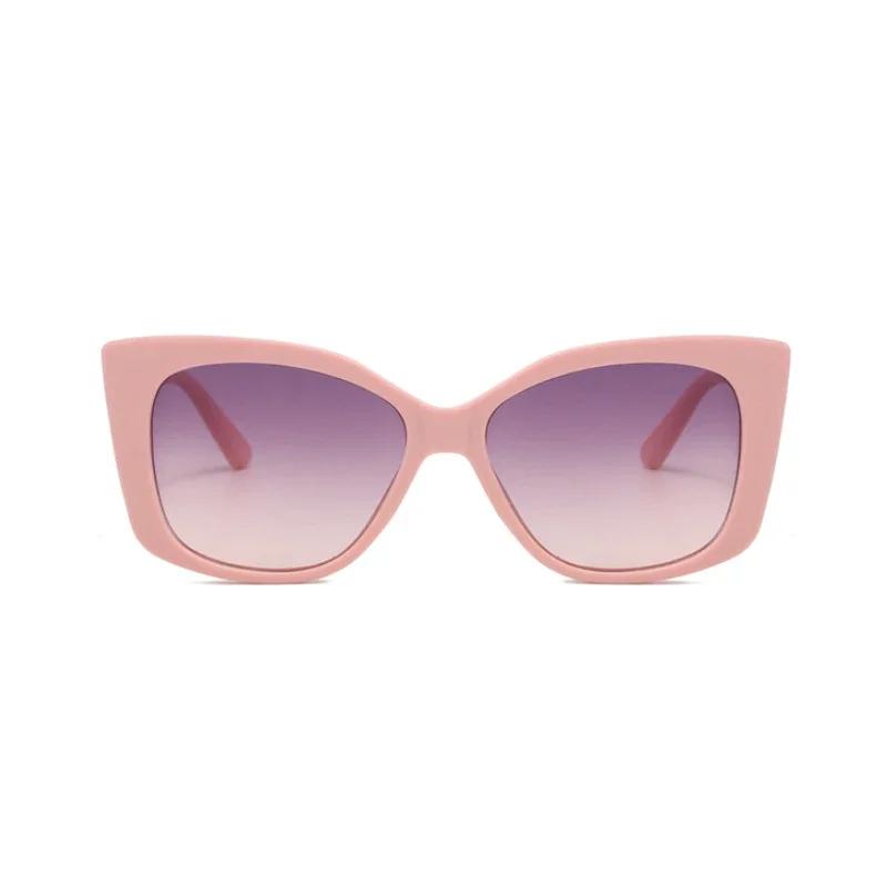 Outdoor Square Frame Cat Eye Sunglasses Women Men Vintage Retro Sun Glasses Mirror Black Colors Designer Brand Fashion