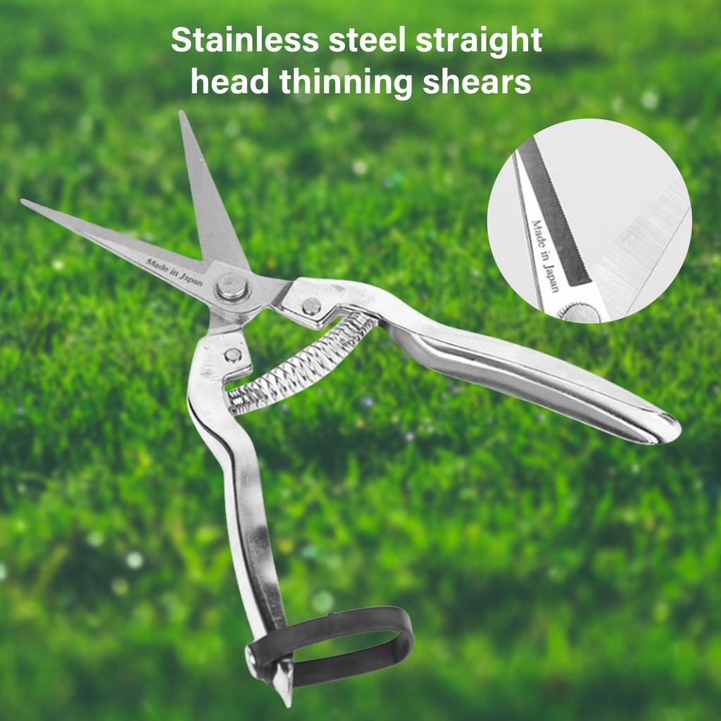 Stainless Steel Pruning Shears Gardening Tool Serrated Stainless Steel Handle for Fruit Trees and Rough Branches