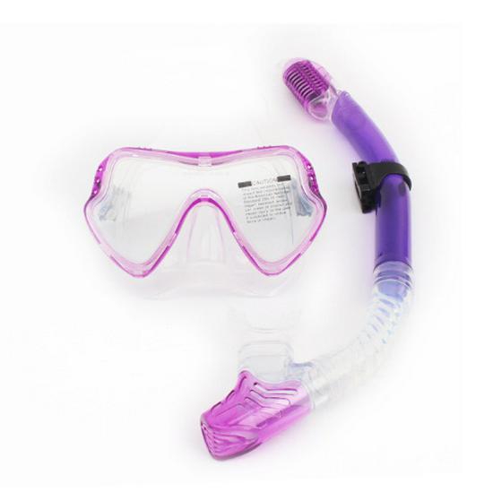 Unisex Large Frame Silicone Diving Mask & Snorkel Set