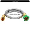 Leakproof Outdoor Flexible Water Hose Fitting 5ft Female to Male Leader Hose Replacement Short Garden Hose Extender