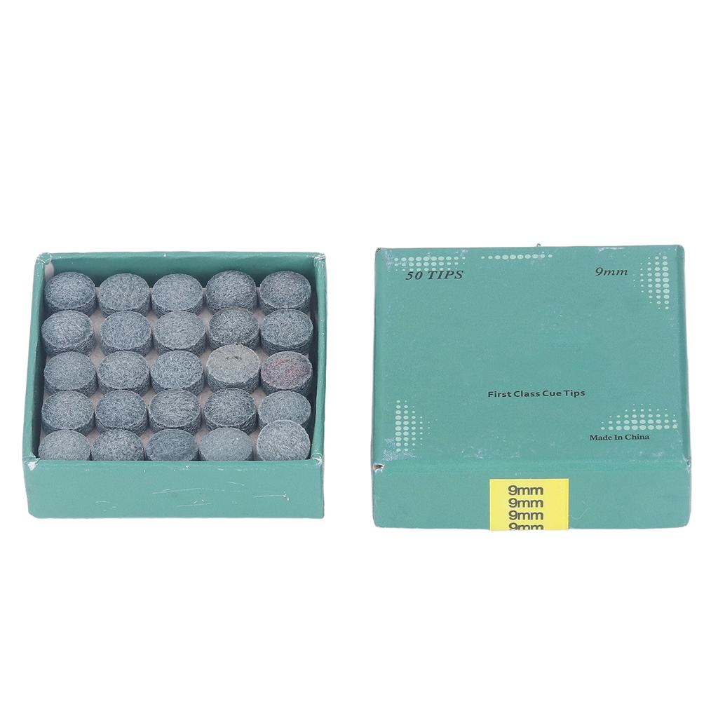 50 ST Billiard Pool Köspetsar PU Köspetsar Ersättning för Poolköer och Snookertillbehör 9mm 0.35in