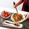 Convenient Travel Reusable Wooden Portable With Box Spoon Dinnerware Cutlery Set Chopsticks