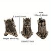 Skeleton King Brass Knife Beads EDC DIY Paracord Woven Bracelet Lanyard Pendants Head Sculpture Outdoor Tool Hangings