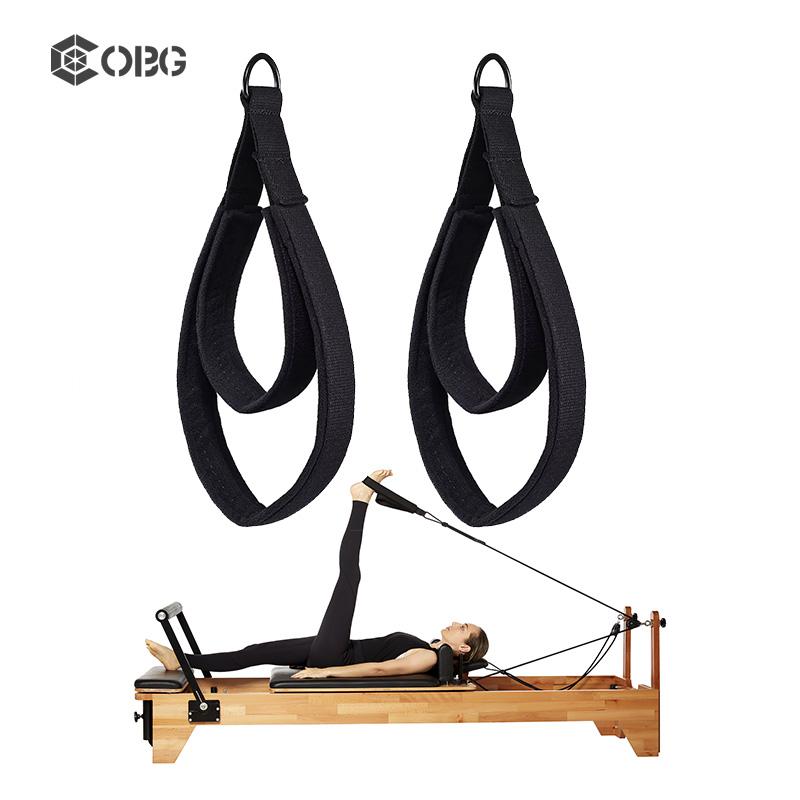 Handle Yoga Strap Pilates Double Loop Straps Wrist Straps Fitness Wooden Pilates Reformer Accessories 240*69*32cm чёрный