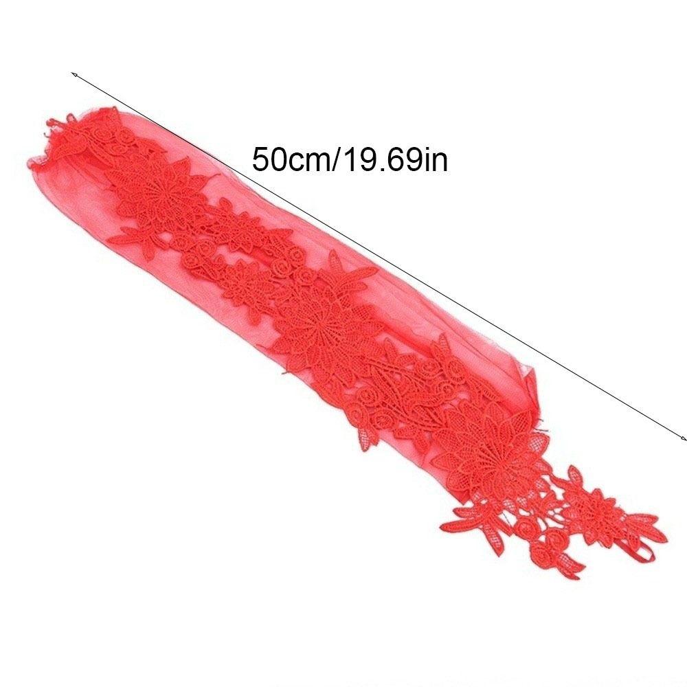 Fingerless Bridal Gloves Lace Long Mittens Elegant Women Cosplay Gloves  Stage Performance