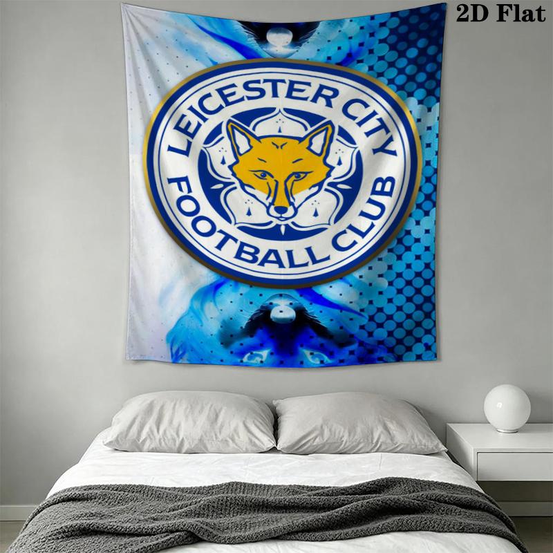 leicester city football club Wall Tapestry Aesthetic Wall Hanging Printed Fabric Blanket Decorative Tapestries for Bedroom Living Room Home Decor