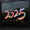 Paper New Year Stickers Scrapbooking Glass Electrostatic Film  Theme Styling Decorative