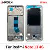 Back Battery Cover Rear Metal Front Housing Middle Frame Bezel Plate Parts For Xiaomi Redmi Note 13 4G 5G Note 13 Pro Plus 5G