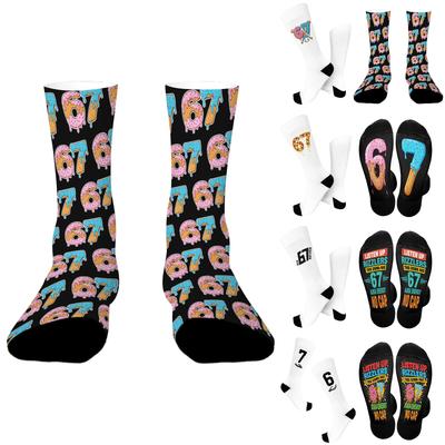 Modische, warme und interessante Socken mit sechs oder sieben Designs für Oma