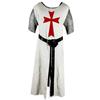 Pánsky halloweensky kostým stredoveký rytier Crusader templár Tabard s čiapkou s kapucňou plášť róba Cosplay renesančné kostýmové šaty