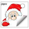 Reusable Winter Window Art Christmas Static Clings, Peeking Santa Reindeer Stickers, Removable Festive Decorations No?Glue Cartoon Decals