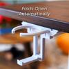 Desk Cup Holder ABS Fold Out Under Desk Water Bottle Stand Headphone Hanger with Double Sided Adhesive for Home Office