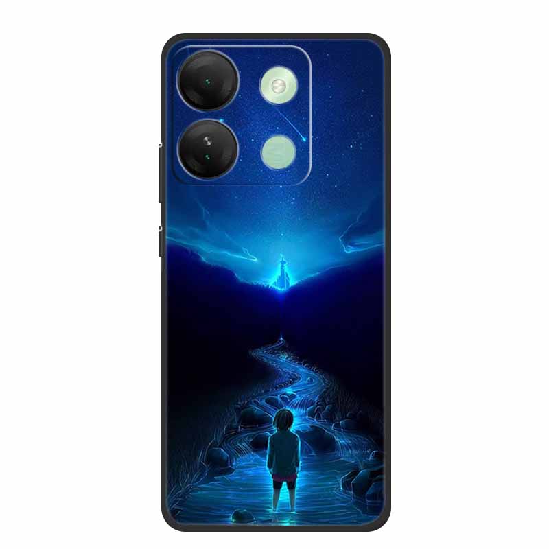 For Infinix Smart 7 HD Plus Case Black Silicone Soft Back Cover Case For Infinix Smart 7 Plus HD Phone Case Smart7 HD 7Plus Capa