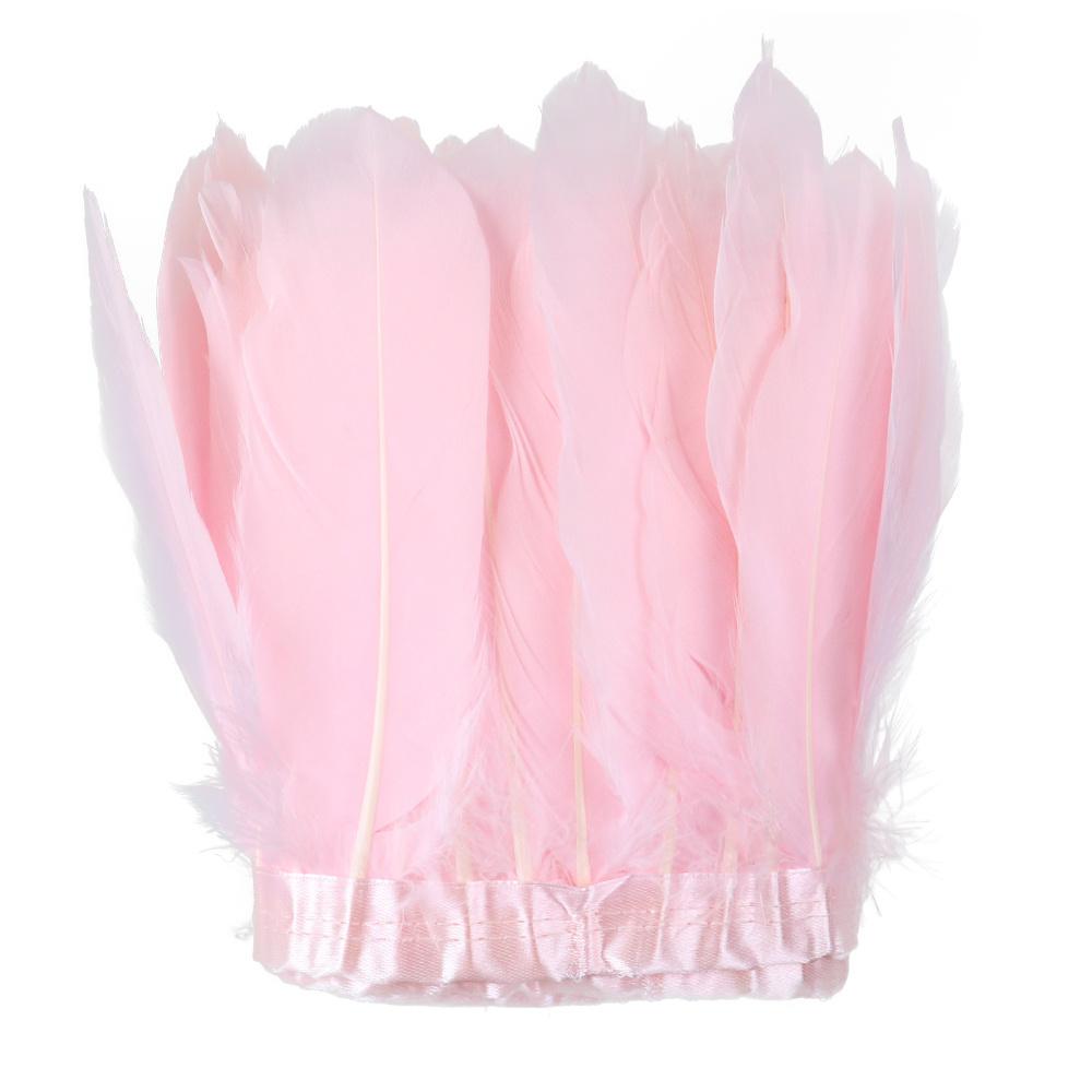 Natural Swan Goose Feather Trim 2/6/10 Yards Costume Fringe Ribbon for DIY Dress Decoration Carnival Party Accessories