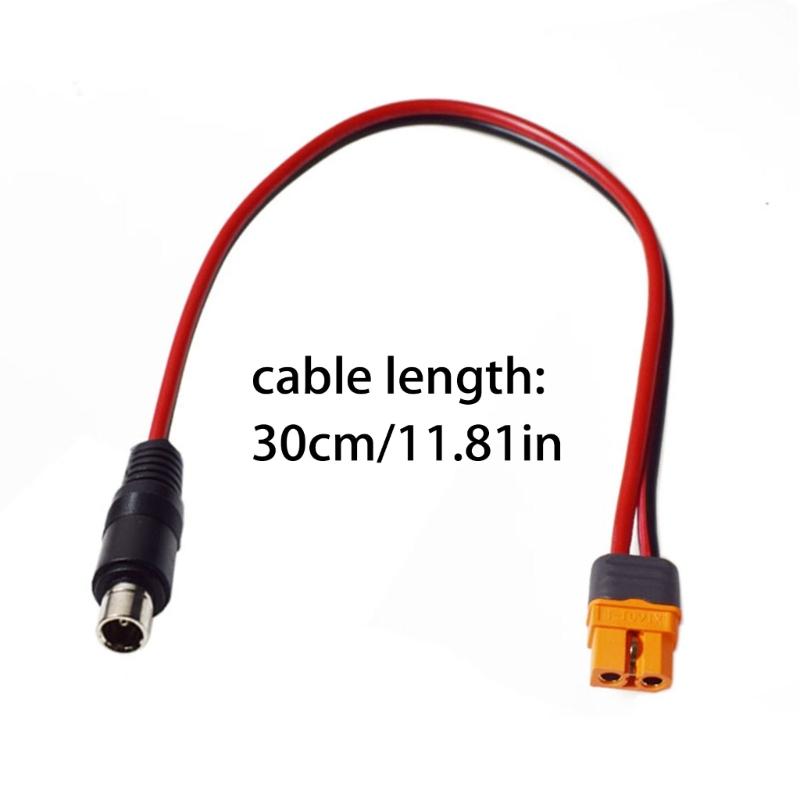 Reliable 30cm XT60I Female To 8.0x2.0mm Charging Line For Sun Generator And Battery Storage Equipment