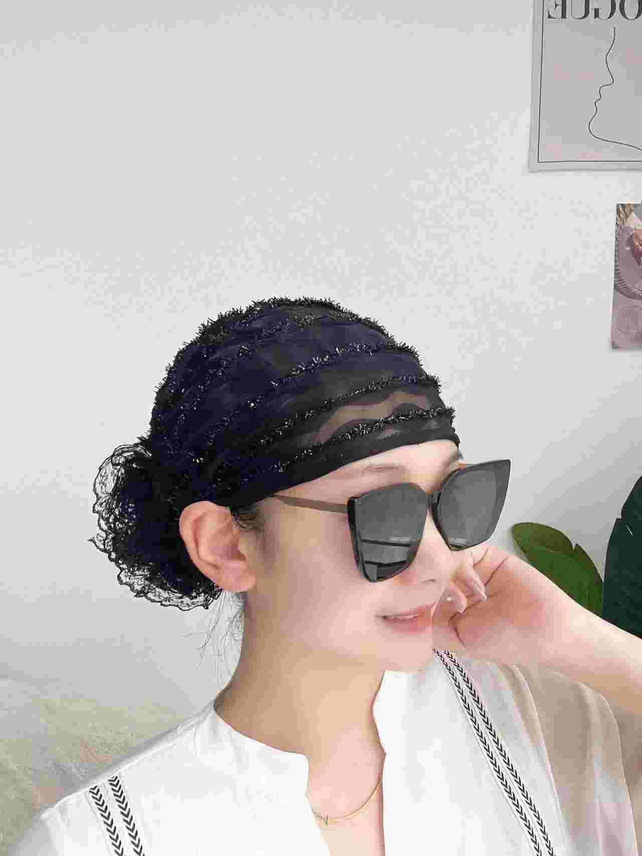 

New Fashionable Baotou Hat with Floral Headscarf - Outdoor Women s Headwear