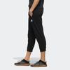 Adidas 3/4 Länge Atmungsaktive Strick-Sporthose Damen Unterteile Schwarz EH3899
