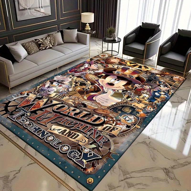 

1pc Mickey Mouse Themed Area Rug, Non-Slip Door Mat for Home Entrance, Bedroom, Bathroom, Anti-Slip Floor Mat 60cm by 90cm