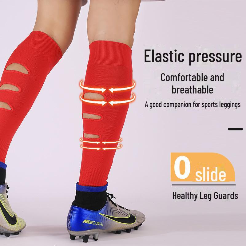 Men's Over-Knee Breathable Football Socks with Calf and Knee Protection