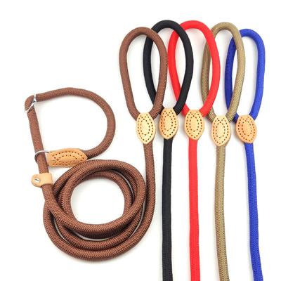 Guinzaglio per cani con corda antiscivolo, guinzaglio resistente, corda intrecciata, collare ad anello regolabile, guinzagli da addestramento per cani di piccola e media taglia