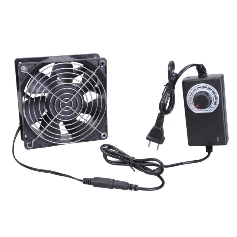 

Powerful 12V 2.7A Cooling Fan With Speed Control Adapter Ideal Ventilation Fan for Various Space Exhaust Fan 1
