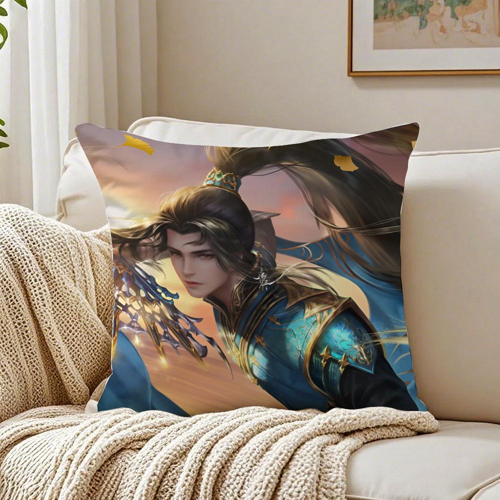 Epische Martialische Chinesische Anime SSoul Land Kissenbezug Kissenhülle Milbenschutz Wohnzimmer Sofa Dekor Kissen Zimmer