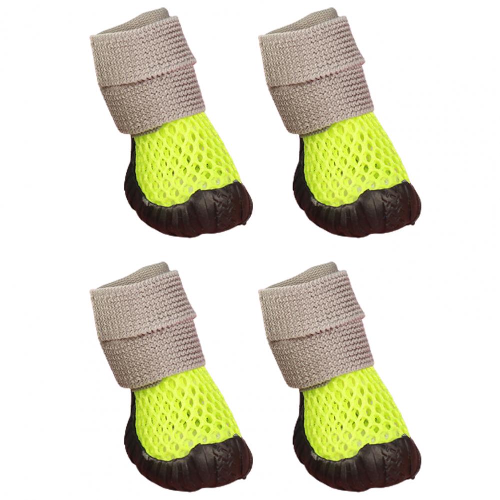 4 Stück Niedliche Haustier Pfotenschützer Atmungsaktiv Wasserdicht Mehrzweck Sommer Welpe Hund Teddy Schuhe