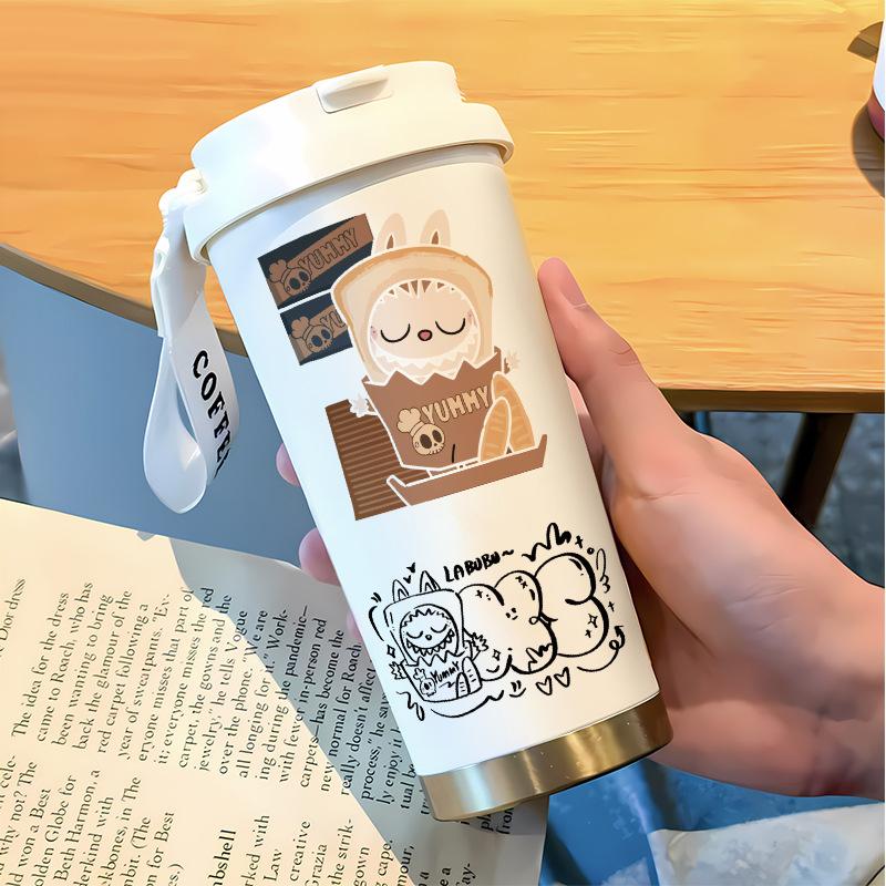 Slámkový hrnek na vodu Velká kapacita 316 Nerezová ocel Vysoká hodnota Termoska na dvojí pití Hrnek na kávu do auta