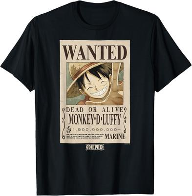 Anime Affe D. Luffy Wanted Poster T-Shirt