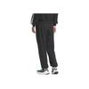 Adidas Originals Trefoil Logo Embroidered Fleece Track Pants Men Black JW1966