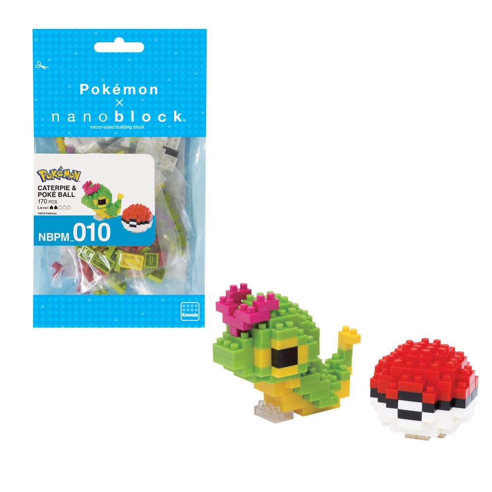 Nanoblock Caterpie Ball Pokémon & Poké NBPM_010