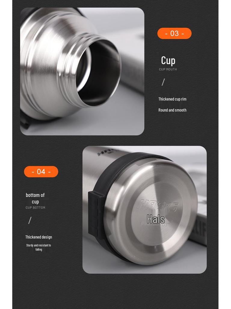 Haers Outdoor 1200ml Edelstahl Isolierter Reisekessel & Becher