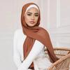 Women's Pearl Chiffon Headscarf: High-Quality, Sandproof, Windproof Shawl for All Seasons