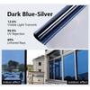 Window Privacy Film Anti Look Vinyl Glass Screen Foil Anti Heat Tint Mirror Stickers Rolls Non Adhesive UV Protection House Tool