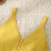 2024 Women's Ice Silk Solid Color Three-Button Knit Vest for Spring/Summer