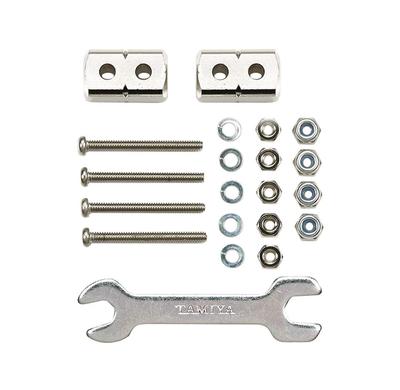 Tamiya Mini 4WD Special Edition Mass Damper Square Short 8x8x14mm Silver (2 Pieces) (Product Number 95488)